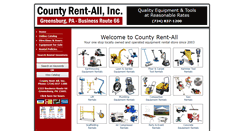 Desktop Screenshot of countyrentall.com